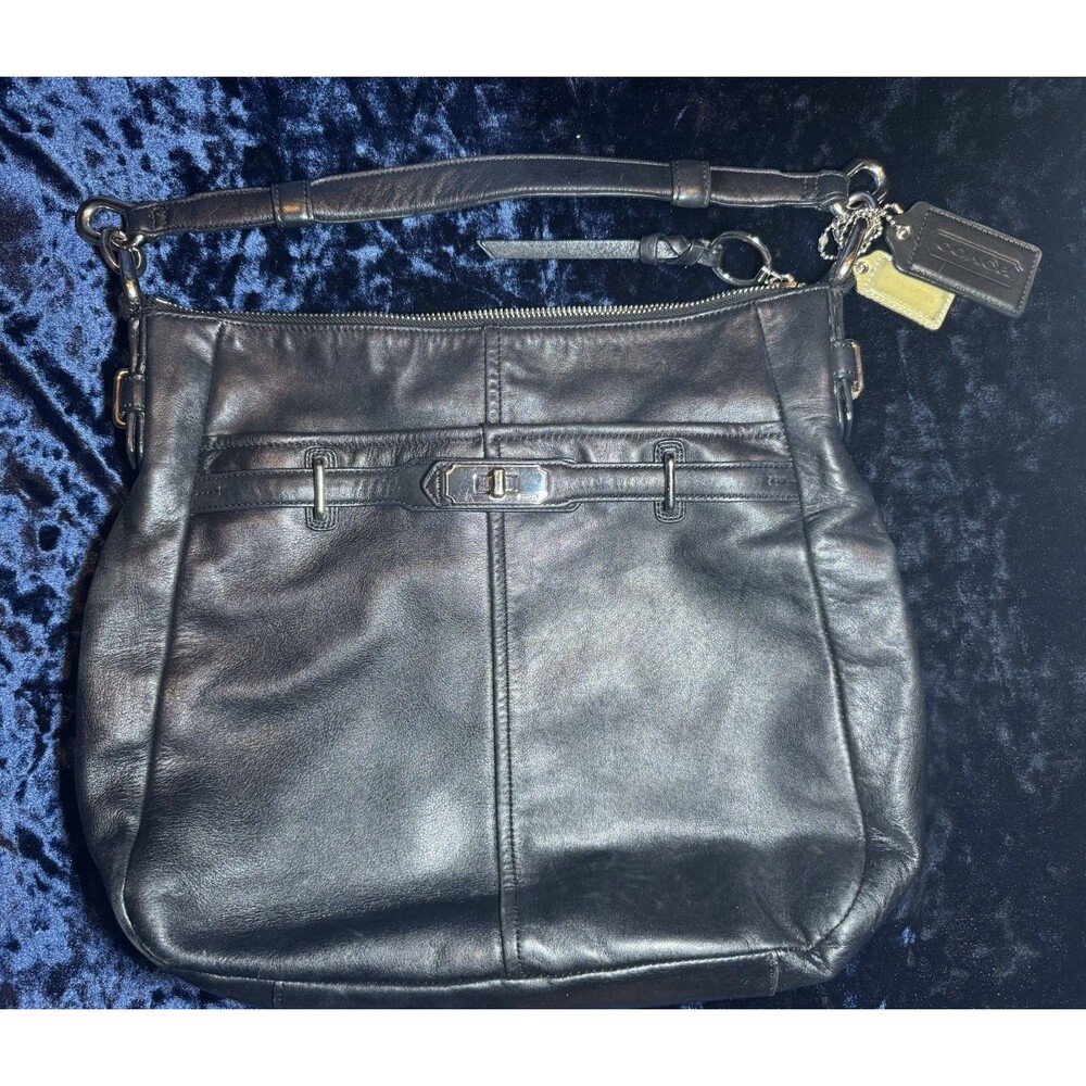 Coach Chelsea Ashlyn Black Leather Hobo Style Shoulder Bag Authentic Vintage